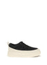 Moncler Black Polyamide Athletic Sneakers