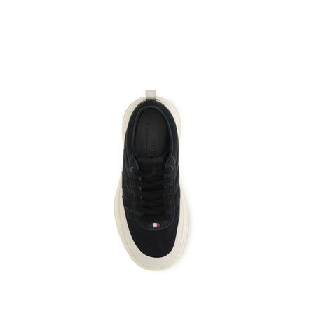 Moncler Black Polyamide Athletic Sneakers