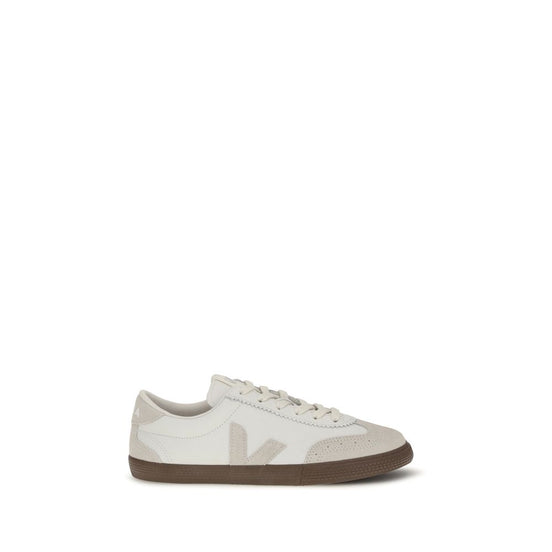 Veja White Calf Leather Bos Taurus Sneakers