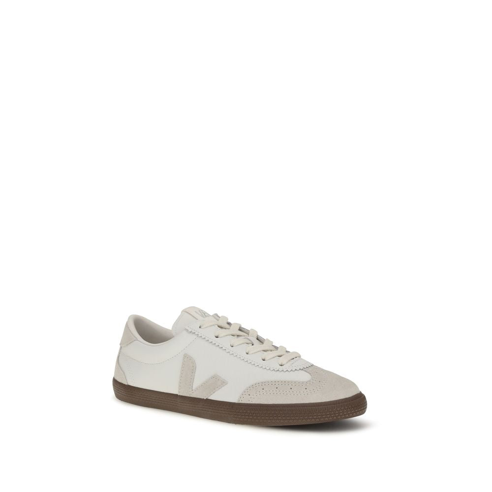 Veja White Calf Leather Bos Taurus Sneakers