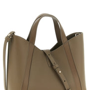 Τσάντα tote Furla Gray από δέρμα μοσχαριού