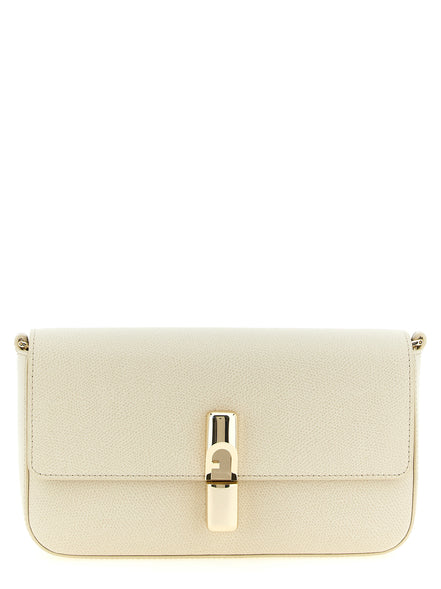 Furla White Iride S Crossbody Bag