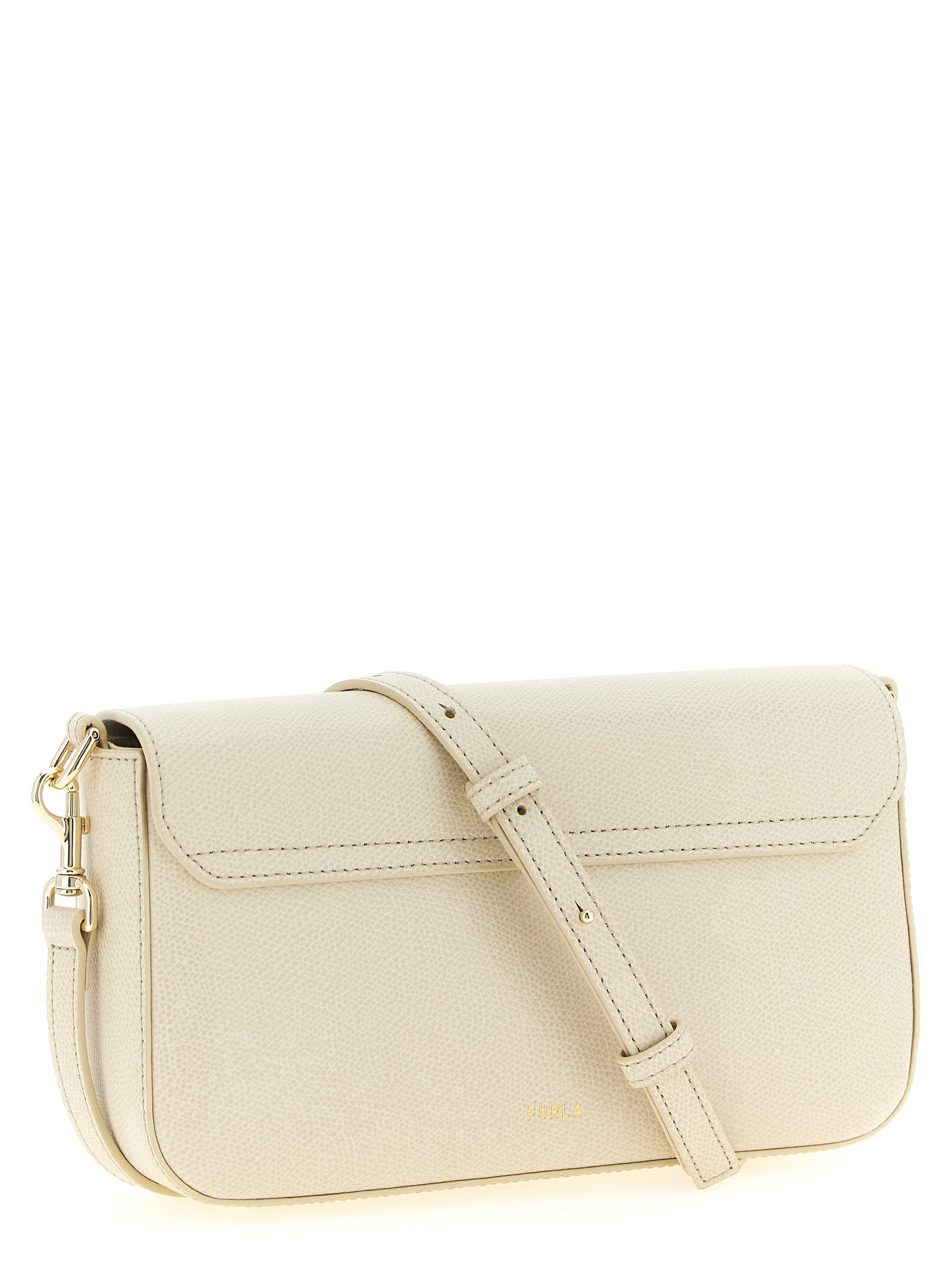 Furla White Iride S Crossbody Bag