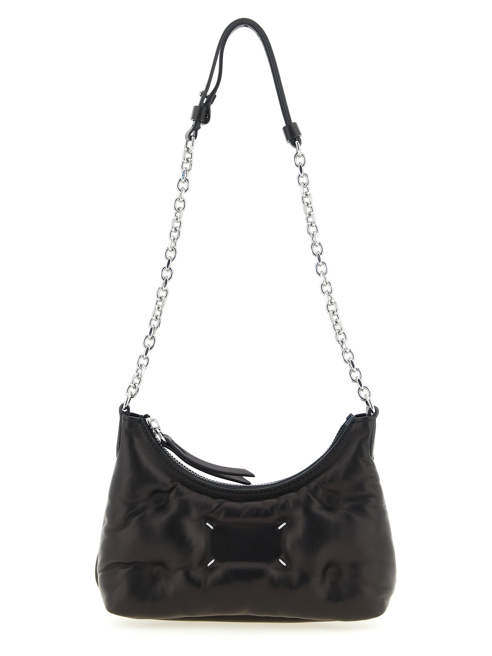 Τσάντα Furla Maison Margiela Black από δέρμα αρνιού