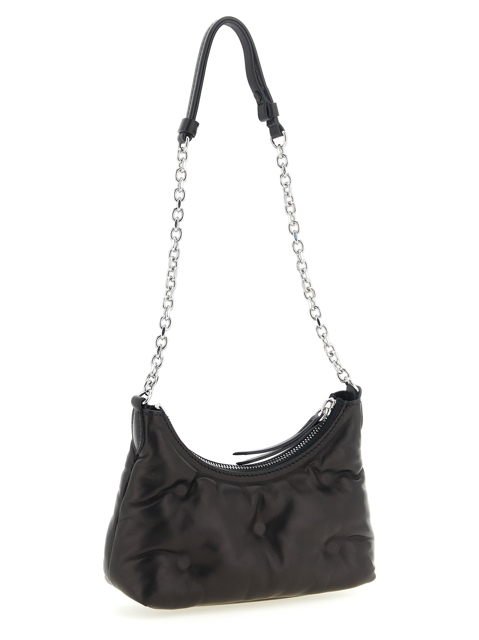 Τσάντα Furla Maison Margiela Black από δέρμα αρνιού