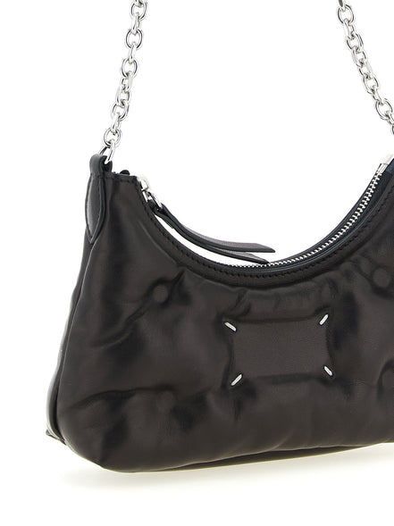 Τσάντα Furla Maison Margiela Black από δέρμα αρνιού