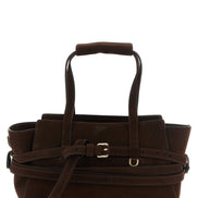 Moschino Brown Calfskin Handbag