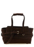 Moschino Brown Calfskin Handbag