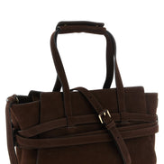 Moschino Brown Calfskin Handbag