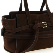 Moschino Brown Calfskin Handbag