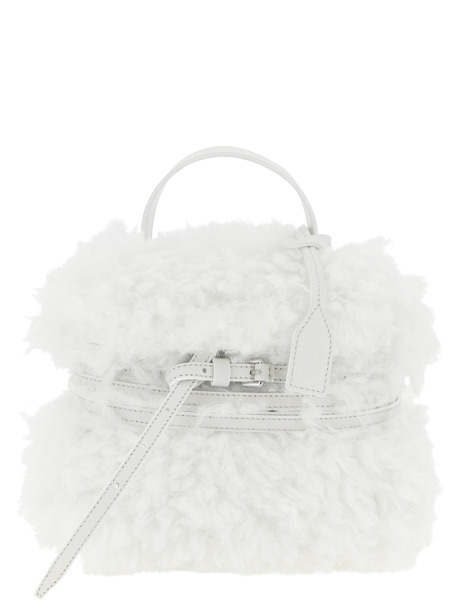 Moschino White Leather Handbag
