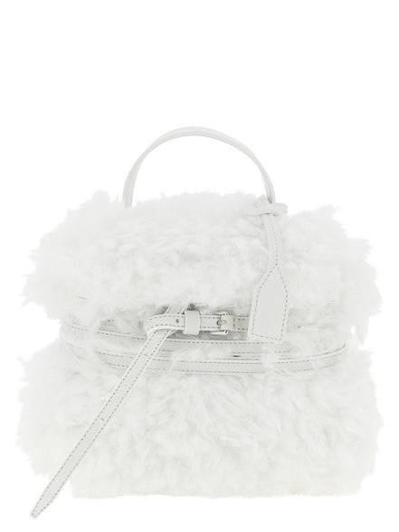 Moschino White Leather Handbag