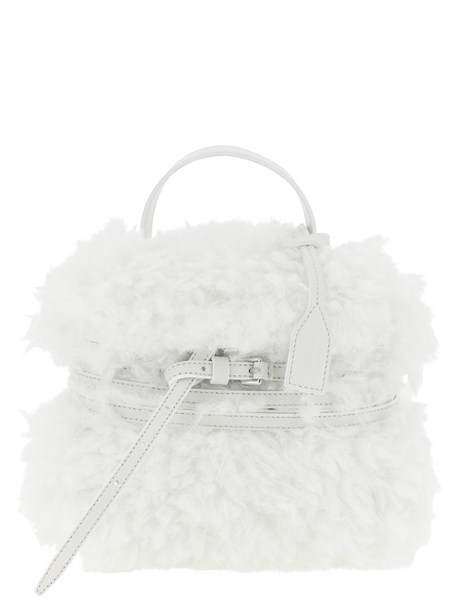 Moschino White Leather Handbag