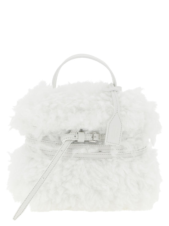 Moschino White Leather Handbag