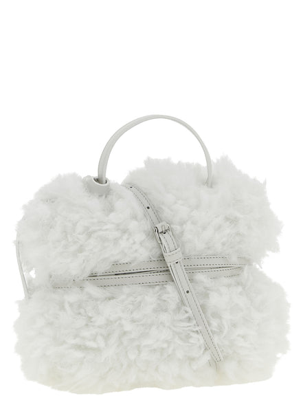 Moschino White Leather Handbag