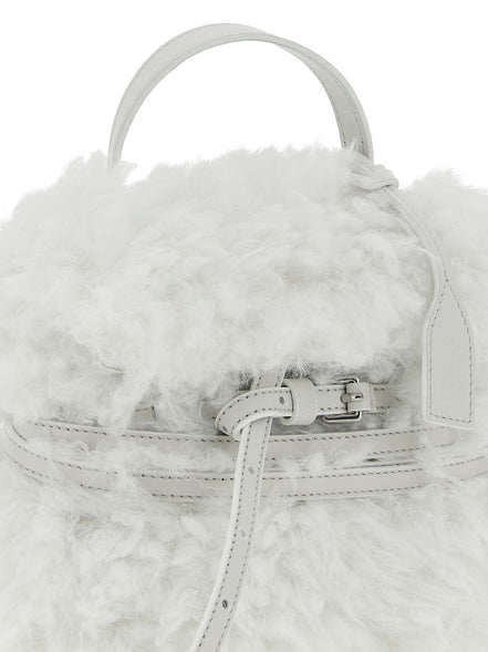 Moschino White Leather Handbag