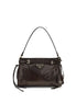 Prada Brown Small Bonnie Leather Hobo Bag