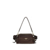 Τσάντα ώμου Prada Brown Napa Leather / Calf Bos Taurus