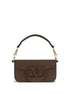 Μικρή τσάντα ώμου Valentino Garavani Brown Mini Loco