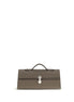 Savette Brown Slim Symmetry Clutch