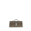 Savette Brown Slim Symmetry Clutch