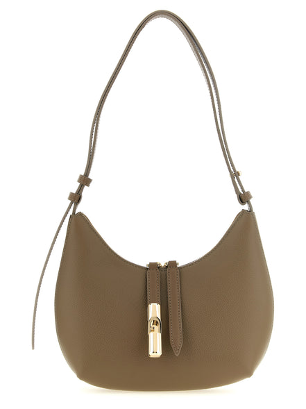 Furla Beige Goccia S Shoulder Bag