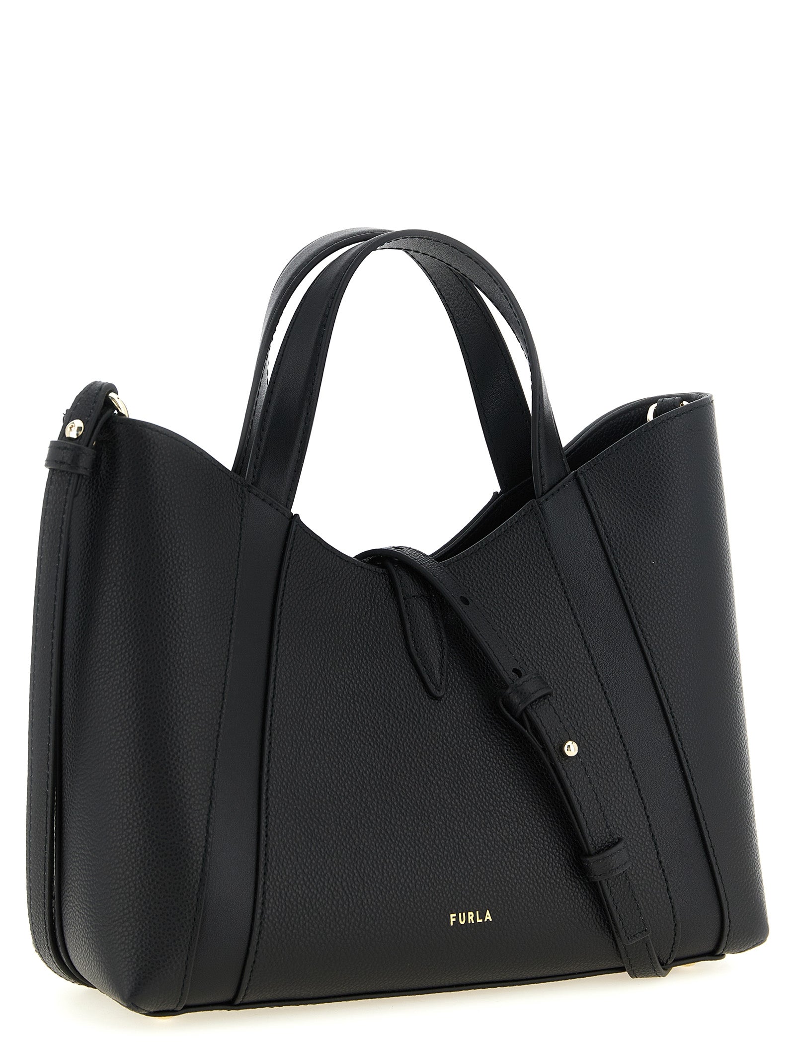 Furla Black Goccia S Tote Bag