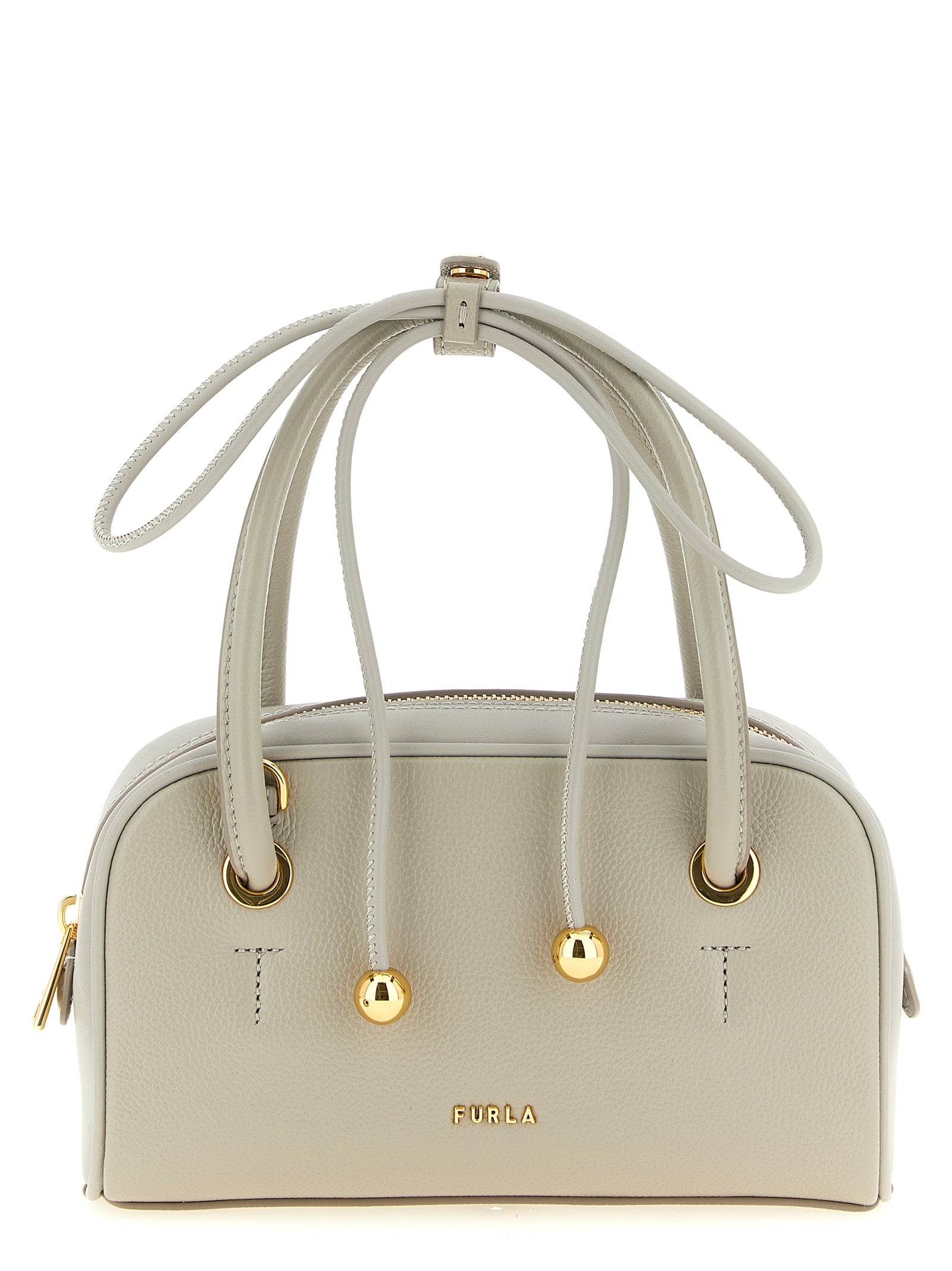 Furla Gray Poppy S Handbag
