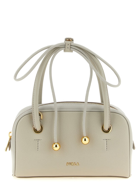 Furla Gray Poppy S Handbag