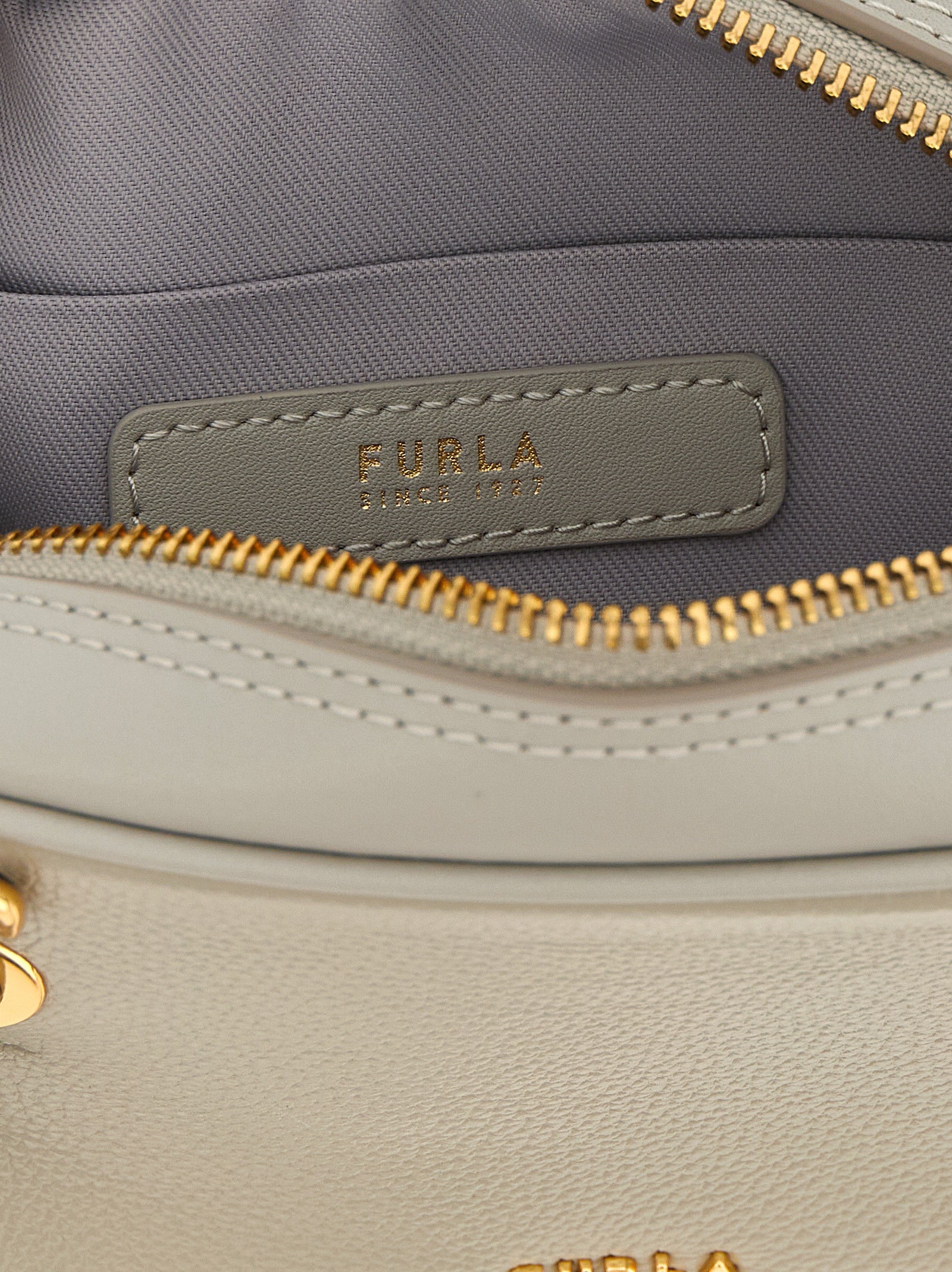 Furla Gray Poppy S Handbag