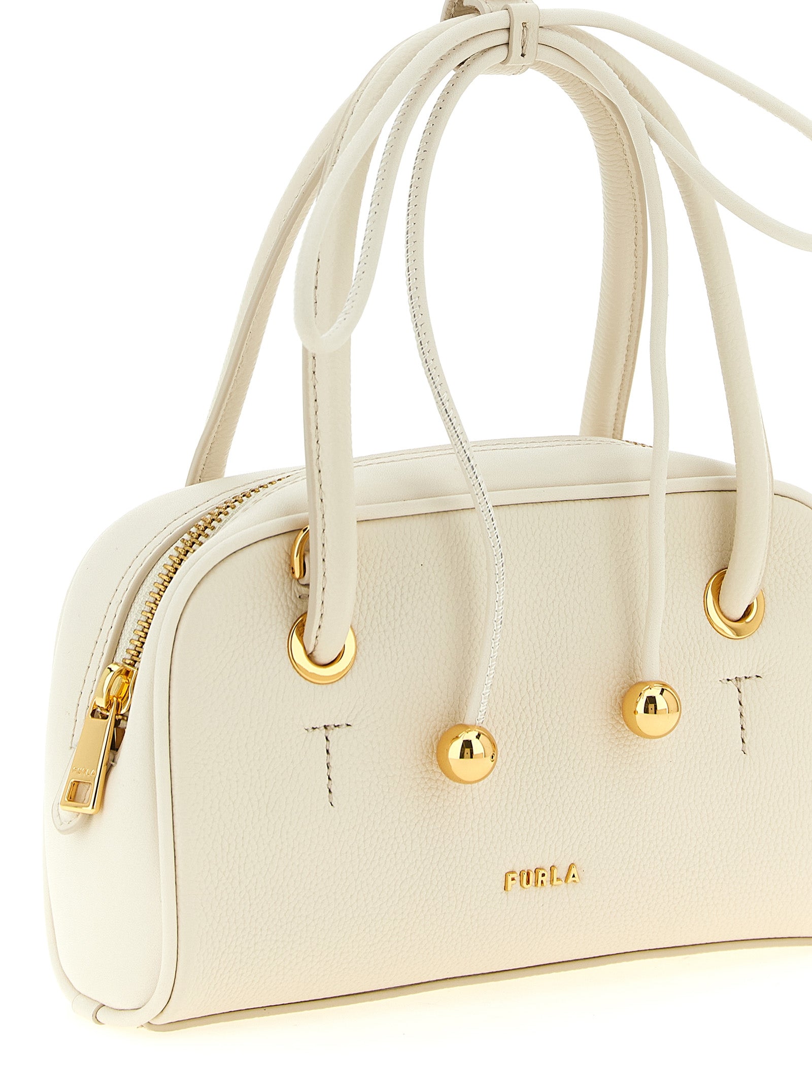 Furla White Poppy S Handbag