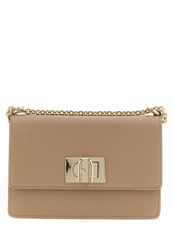 Furla Beige 1927 Mini Crossbody Bag