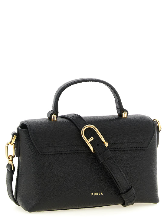 Furla Black Calfskin Handbag