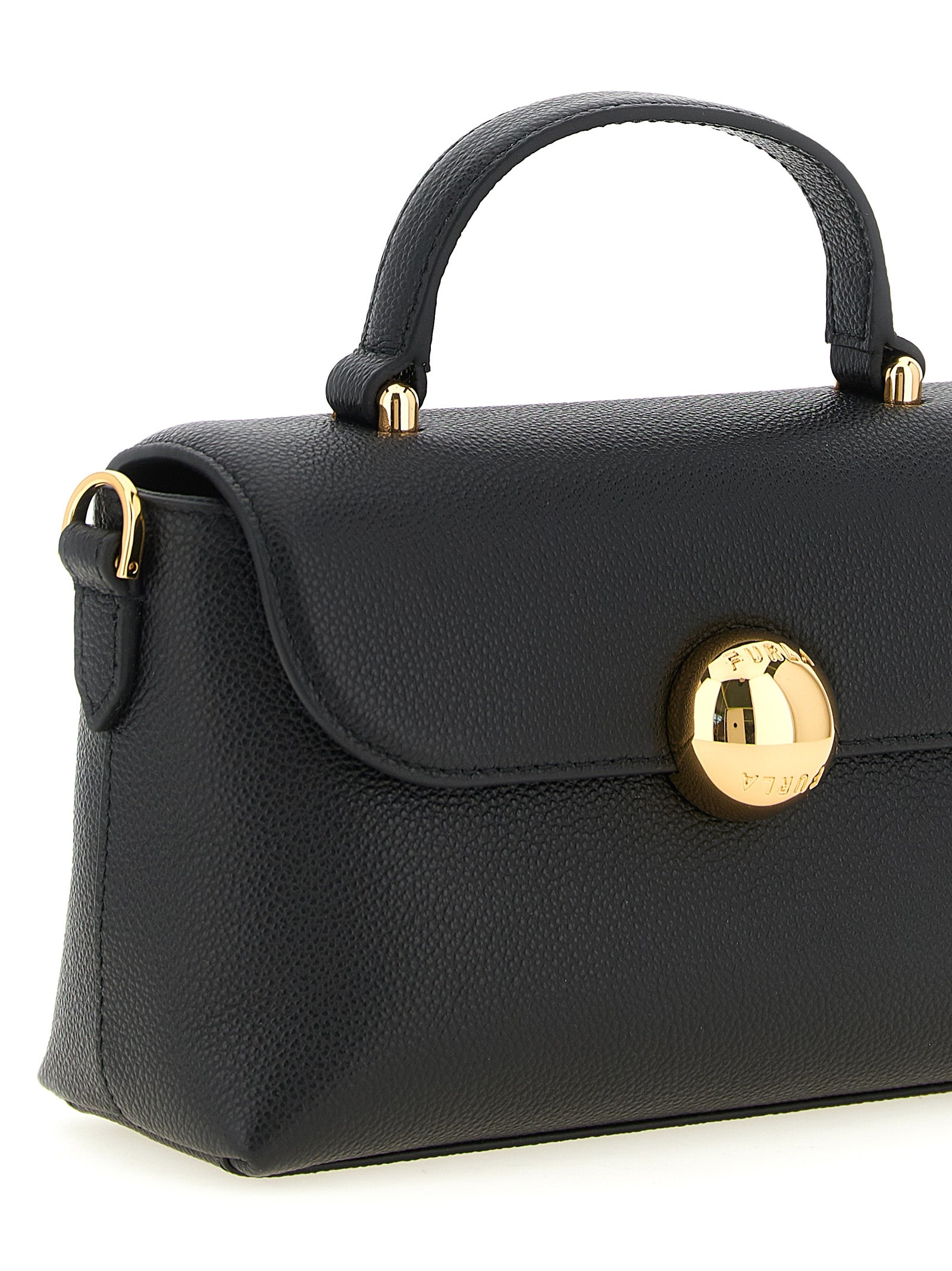 Furla Black Calfskin Handbag