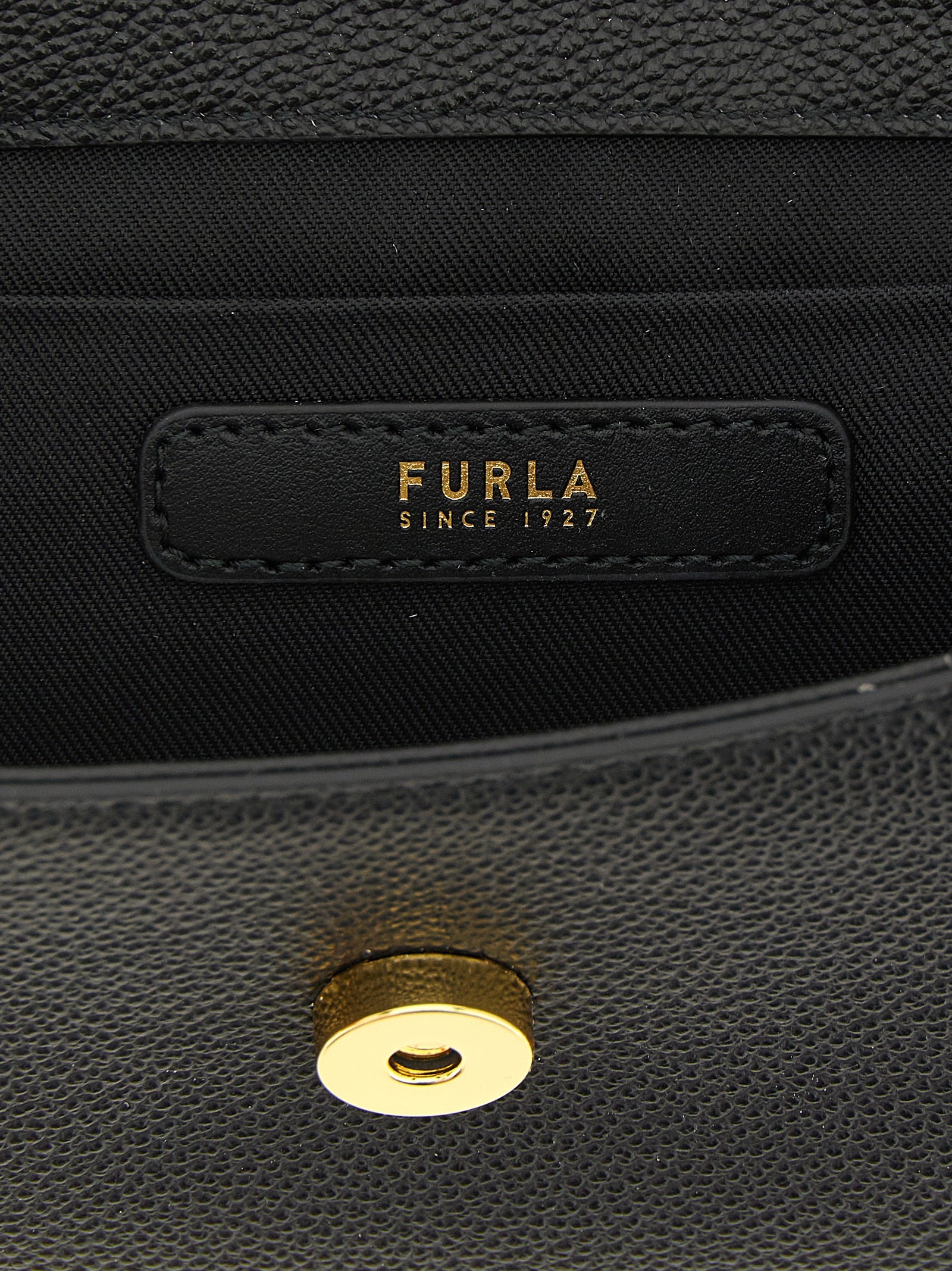 Furla Black Calfskin Handbag