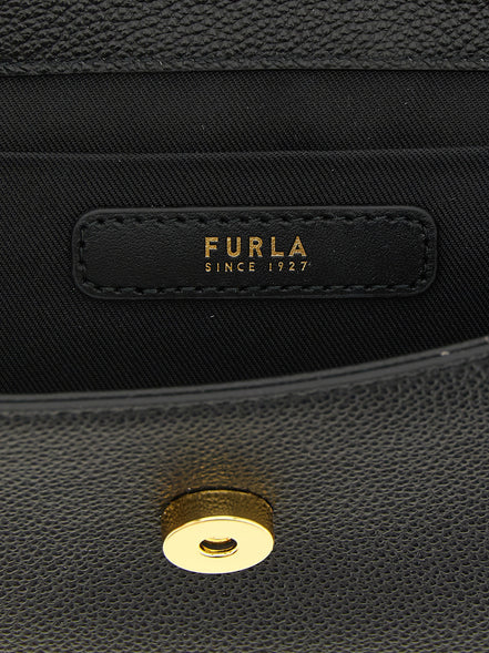 Furla Black Calfskin Handbag