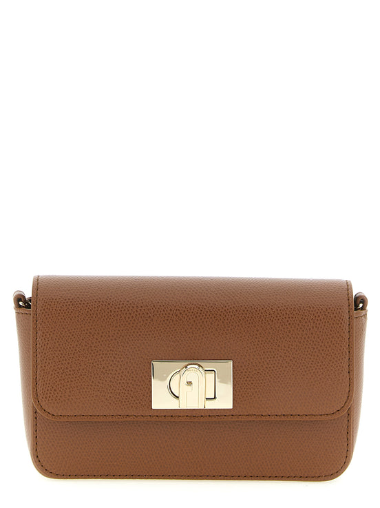Furla Brown Calfskin Crossbody Bag