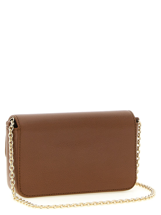 Furla Brown Calfskin Crossbody Bag