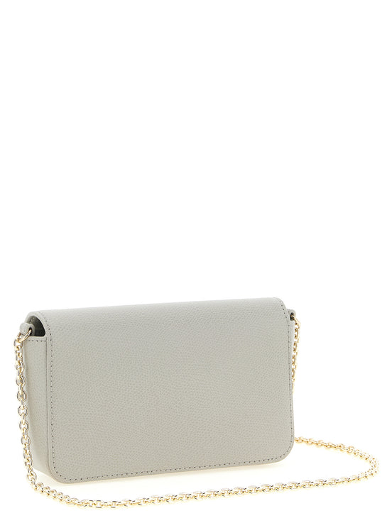 Furla Gray Calfskin Crossbody Bag