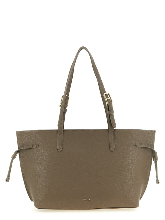 Furla Gray Ava M Tote Bag