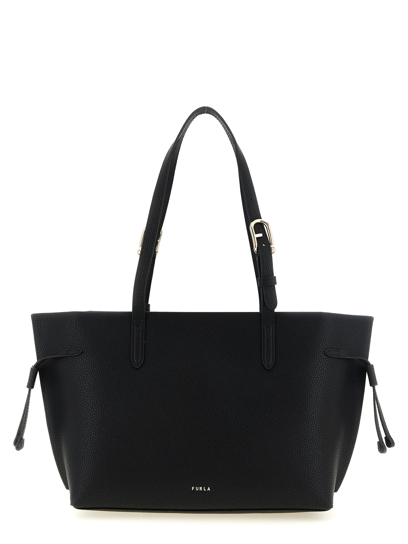 Τσάντα Furla Ava M Black Calfskin Tote