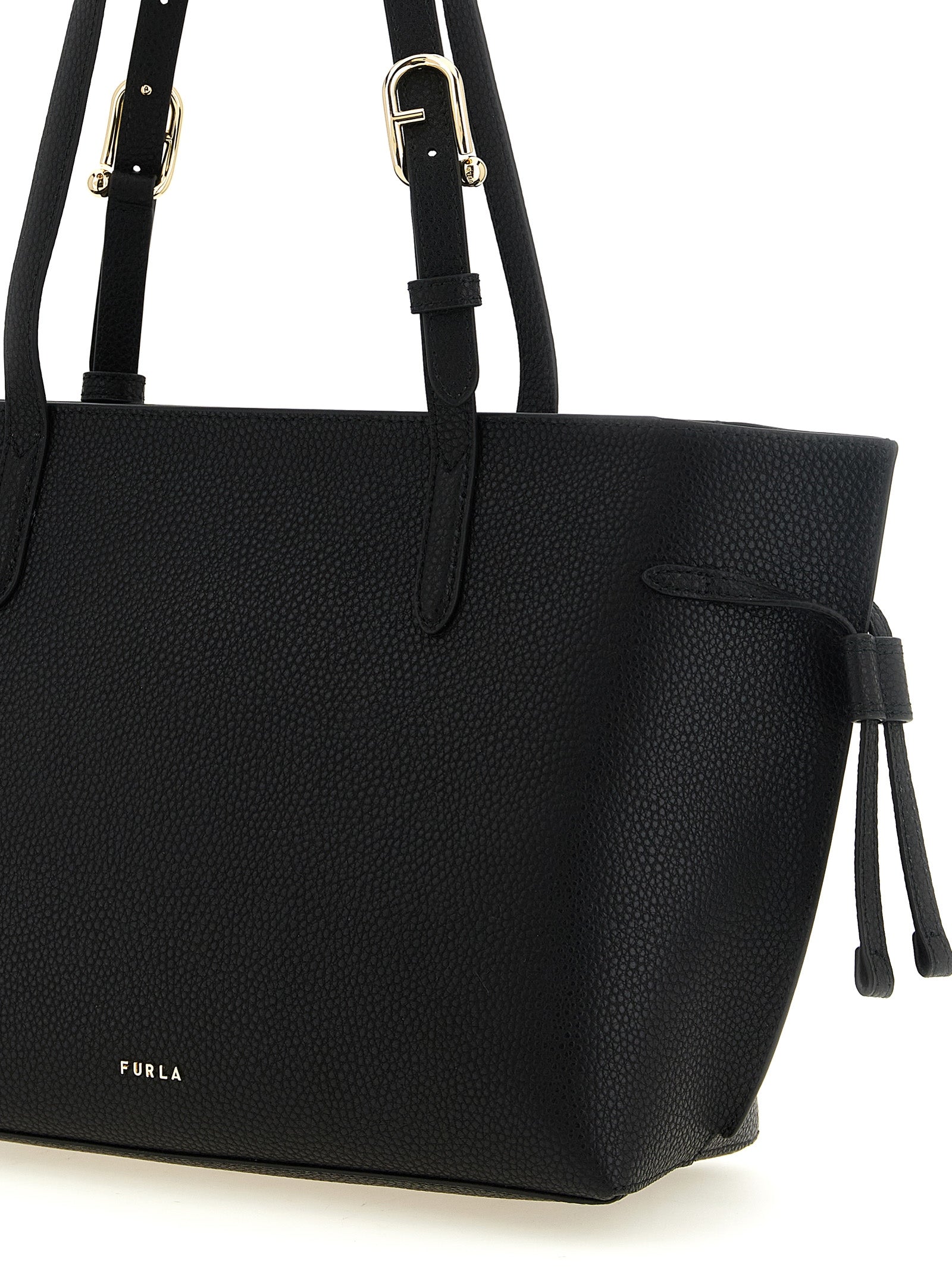 Τσάντα Furla Ava M Black Calfskin Tote