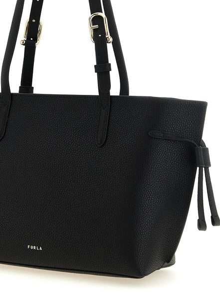 Τσάντα Furla Ava M Black Calfskin Tote