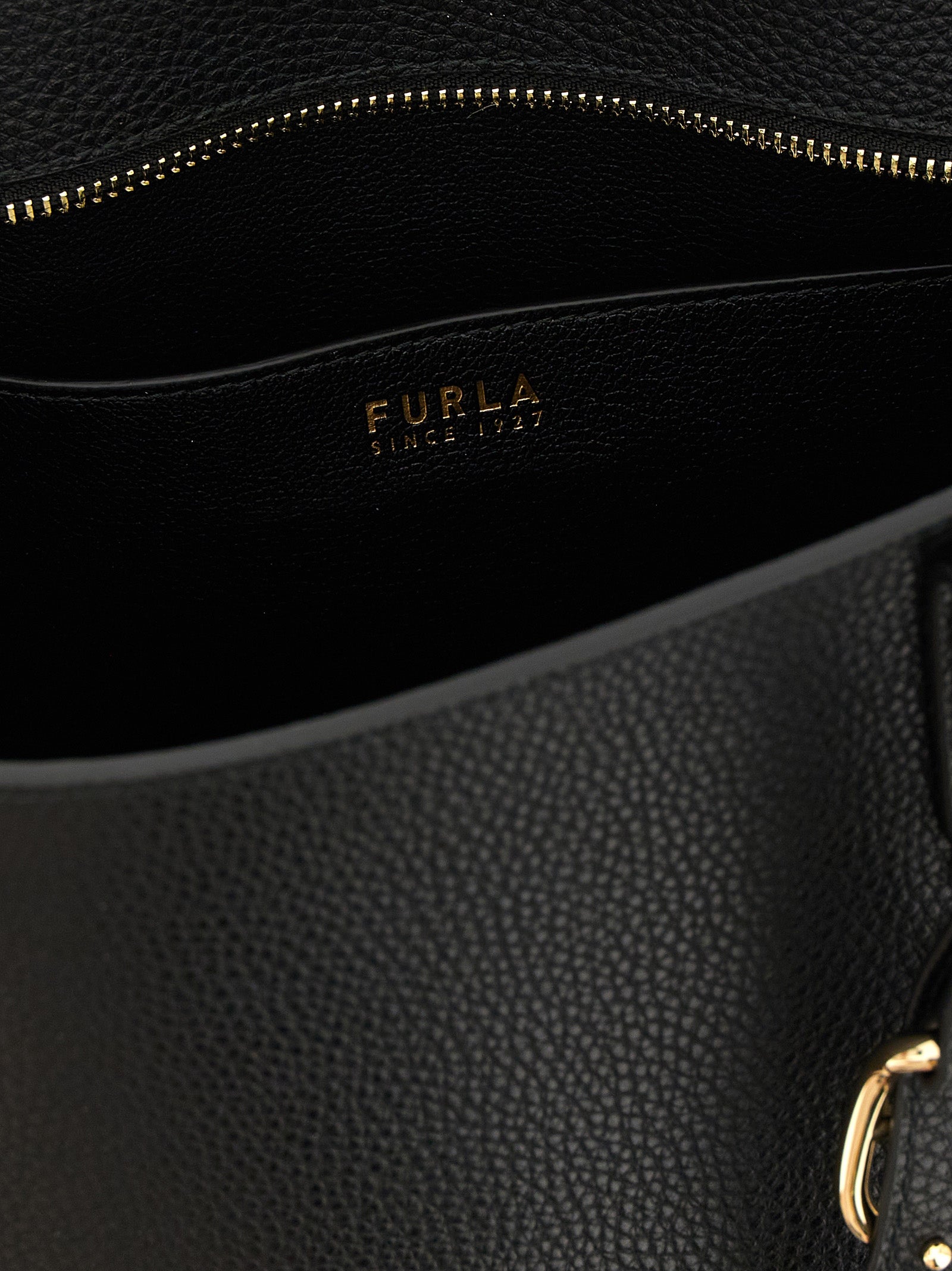 Τσάντα Furla Ava M Black Calfskin Tote