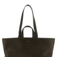 Τσάντα tote A.P.C. από καφέ δέρμα αγελάδας  