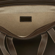 Τσάντα tote A.P.C. από καφέ δέρμα αγελάδας  
