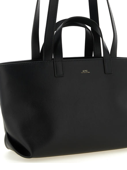 Τσάντα A.P.C. Black Cowhide Tote