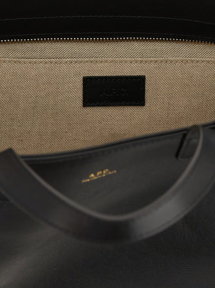 Τσάντα A.P.C. Black Cowhide Tote