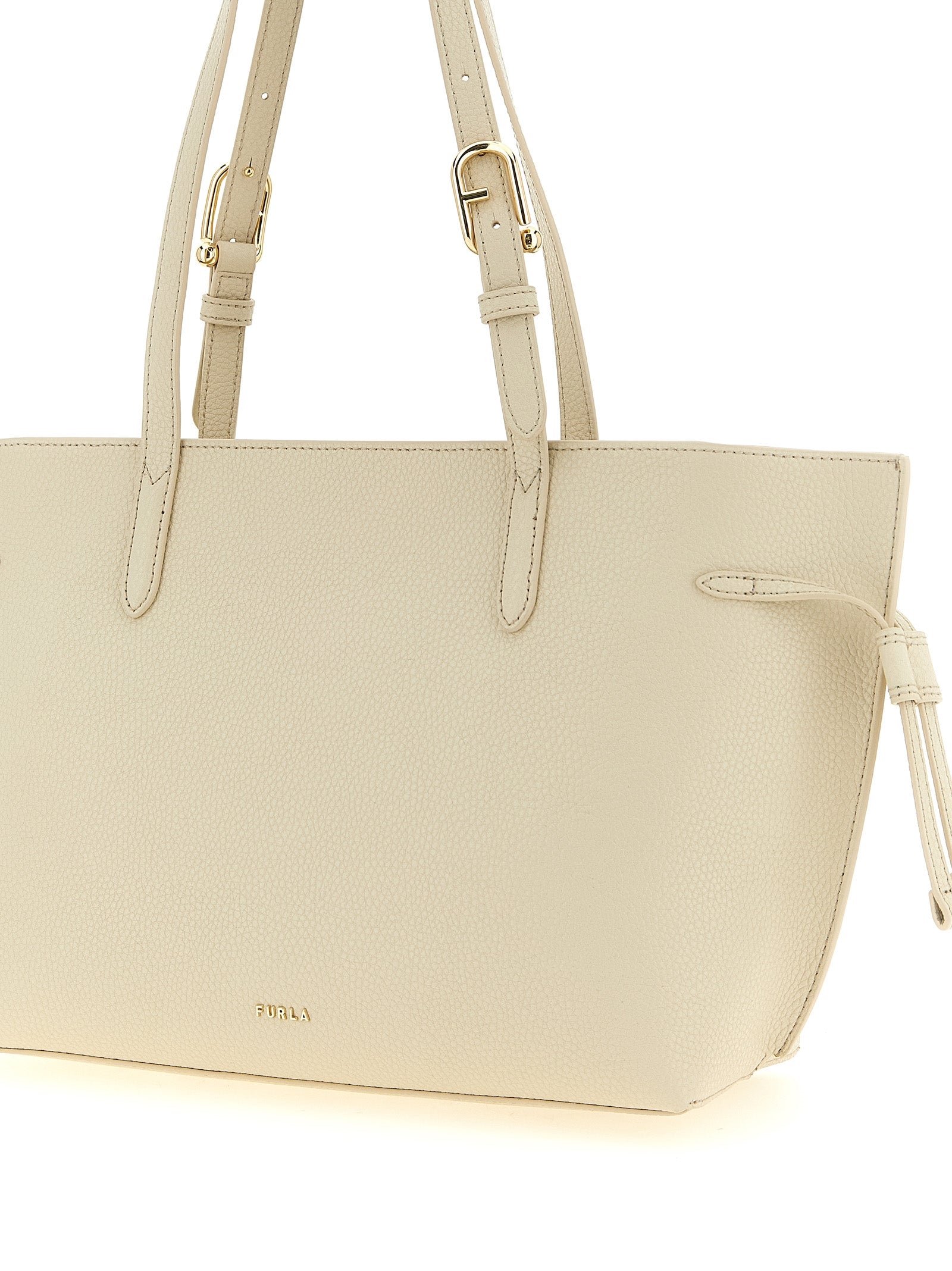 Τσάντα Furla Ava M White Calfskin Tote
