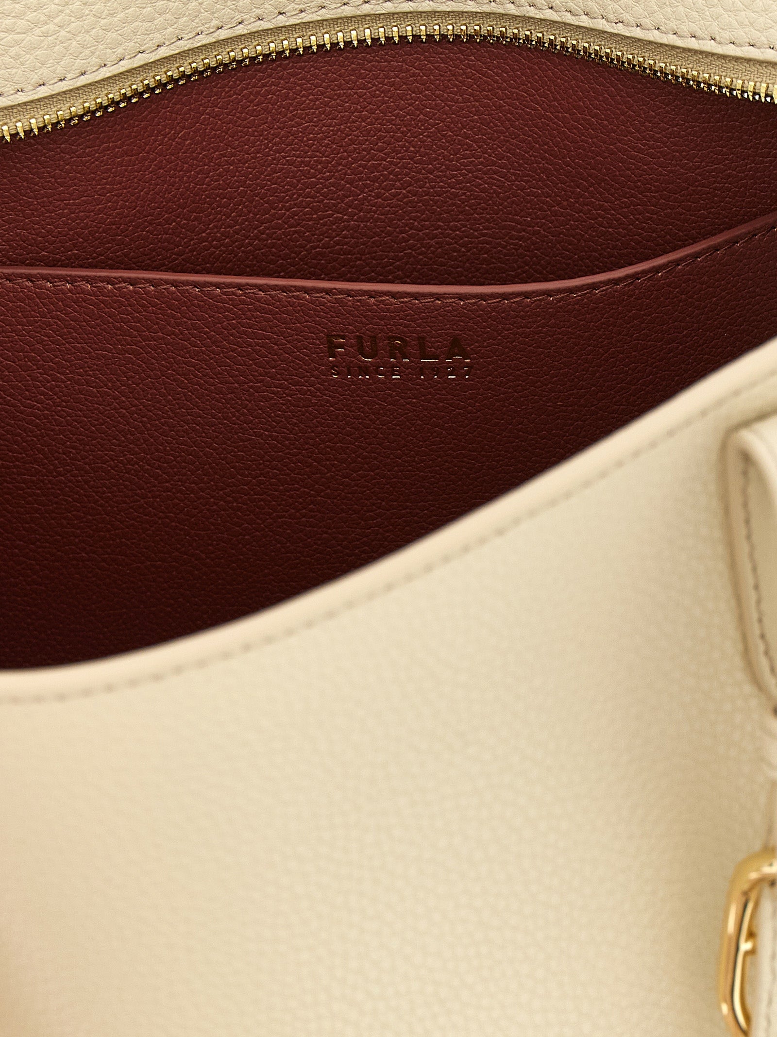 Τσάντα Furla Ava M White Calfskin Tote